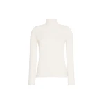 Max Mara Gatto Cashmere Polo-Neck Sweater in White | Turtlenecks | Luxury Shoes 