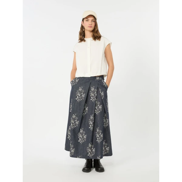 Max Mara Gelatina Cotton Poplin Crop Top in White | Blouse | Luxury Shoes 