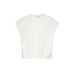 Max Mara Gelatina Cotton Poplin Crop Top in White | Blouse | Luxury Shoes 