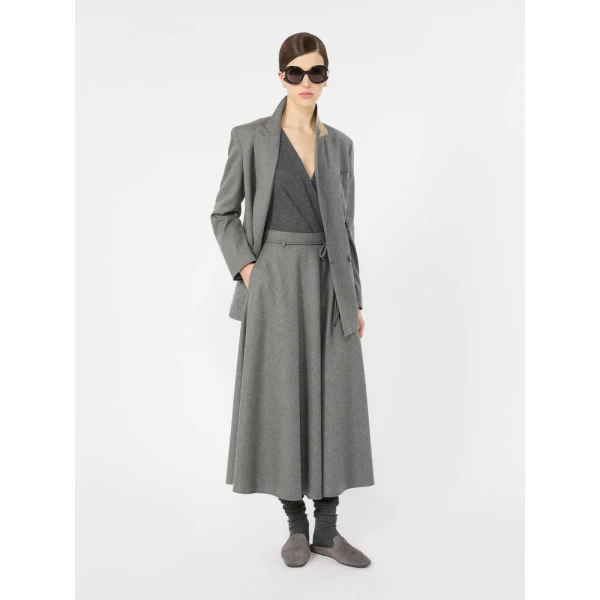 Max Mara Gelato Cashmere Yarn Sweater Bodysuit in Dark Grey | Sweaters | Luxury Shoes 