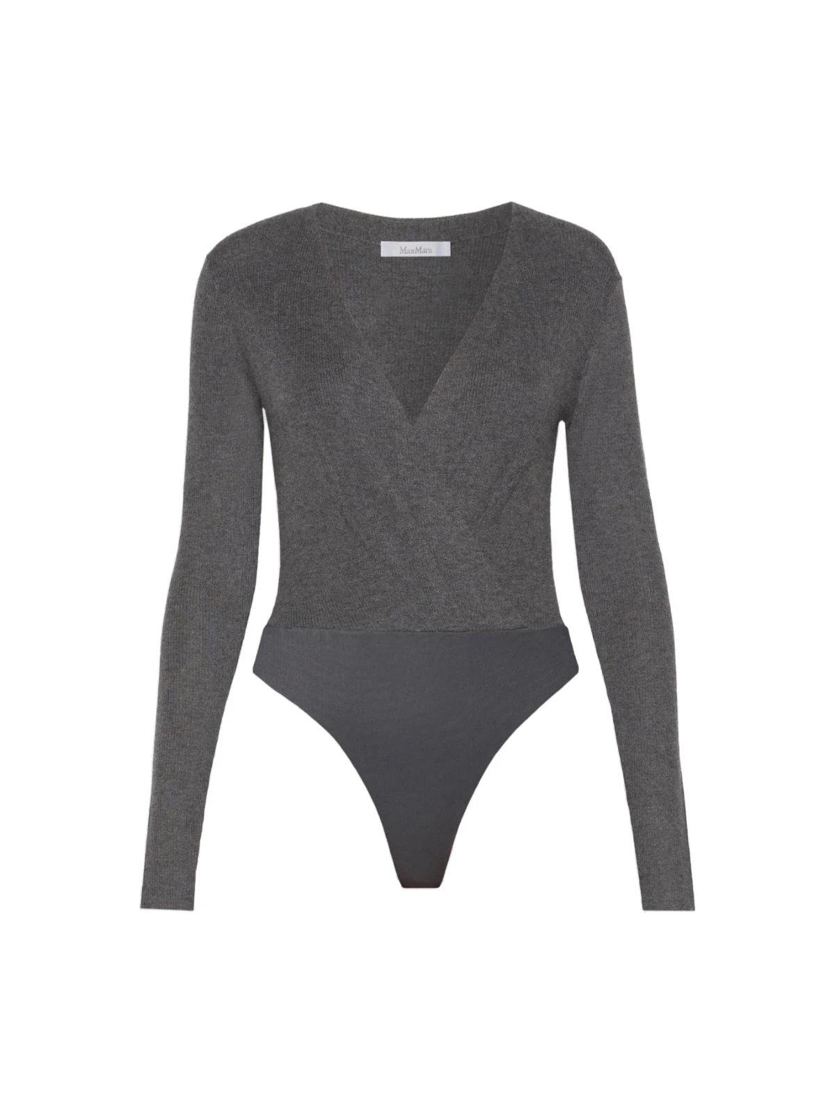 Max Mara Gelato Cashmere Yarn Sweater Bodysuit in Dark Grey Max Mara Gelato Cashmere Yarn Sweater Bodysuit in Dark Grey | Sweaters | Luxury Shoes