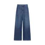 Max Mara Gelato Straight-Leg Cotton Denim Trousers in China Blue | Denim | Luxury Shoes 