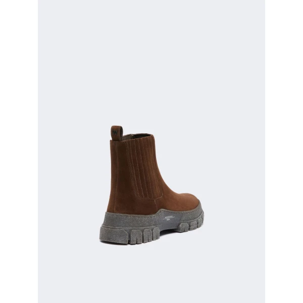 Max Mara Genepi Suede Ankle Boots in Brown | Boots | Luxury Shoes 