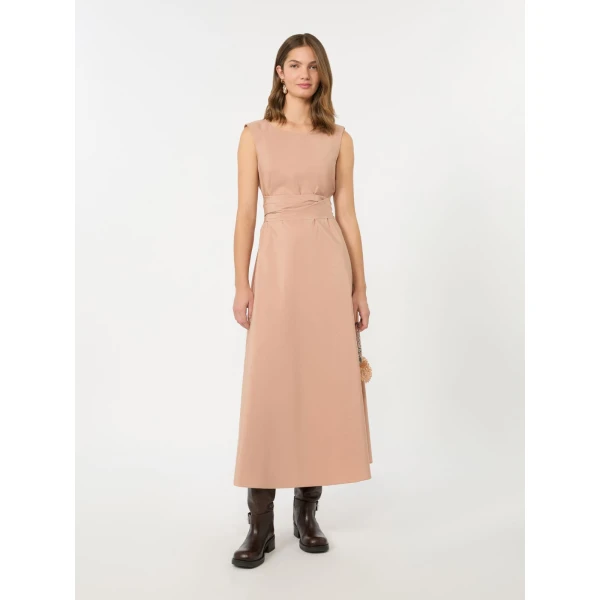 Max Mara Gentile Flared Taffeta Dress in Pink | Maxi Dresses | Luxury Shoes 