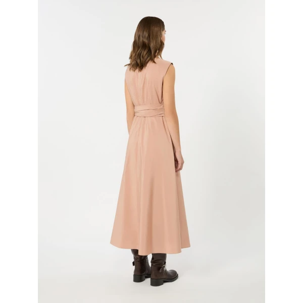 Max Mara Gentile Flared Taffeta Dress in Pink | Maxi Dresses | Luxury Shoes 