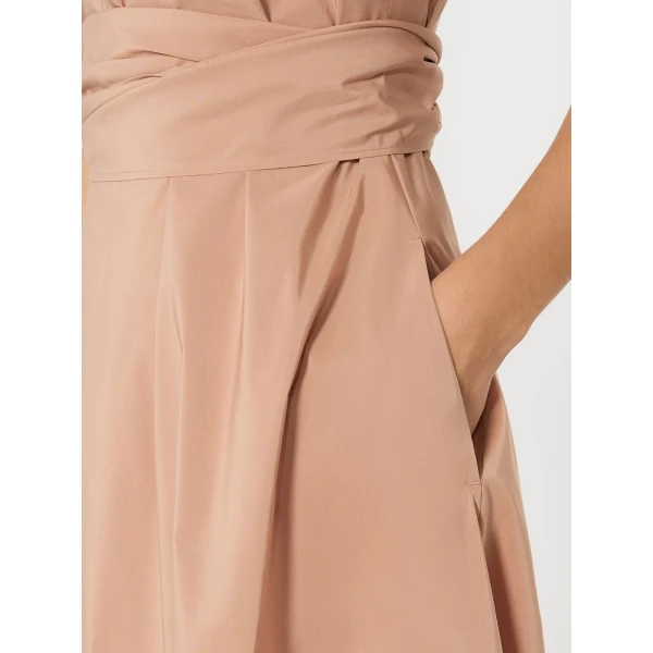 Max Mara Gentile Flared Taffeta Dress in Pink | Maxi Dresses | Luxury Shoes 