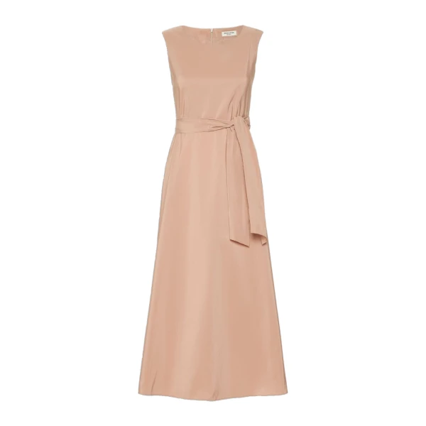 Max Mara Gentile Flared Taffeta Dress in Pink | Maxi Dresses | Luxury Shoes 