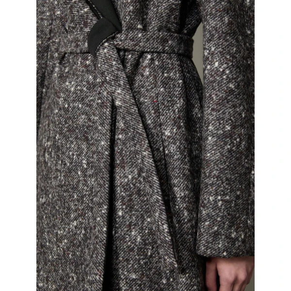 Max Mara Genzana Wool and Alpaca Redingote Coat in Medium Grey | Wool Coat | Luxury Shoes 