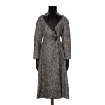 Max Mara Genzana Wool and Alpaca Redingote Coat in Medium Grey | Wool Coat | Luxury Shoes 