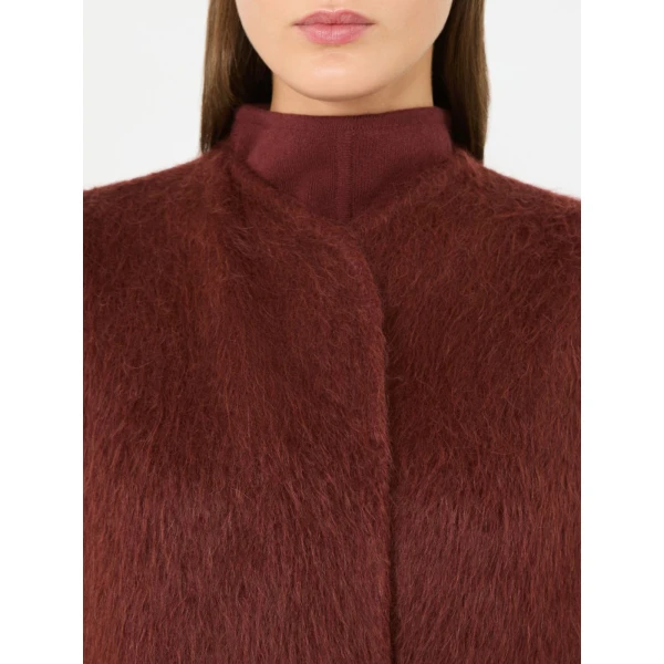 Max Mara Geranio Short Alpaca and Wool Coat in Rust | Wool Coat | Luxury Shoes 