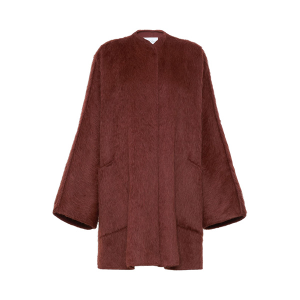 Max Mara Geranio Short Alpaca and Wool Coat in Rust | Wool Coat | Luxury Shoes 