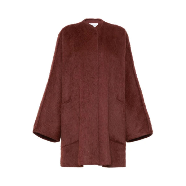 Max Mara Geranio Short Alpaca and Wool Coat in Rust | Wool Coat | Luxury Shoes 