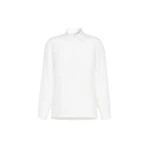 Max Mara Geranio Silk Crepe de Chine Shirt in White | Shirts | Luxury Shoes 