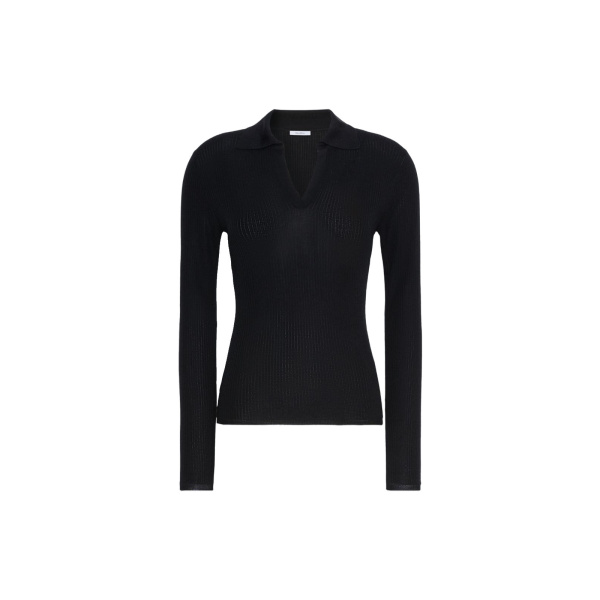 Max Mara Gergo Cashmere and Silk Polo Sweater in Ultramarine | Sweaters | Luxury Shoes 
