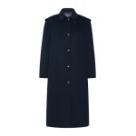 Max Mara Gessati Double Wool Broadcloth Coat in Midnight Blue | Wool Coat | Luxury Shoes 