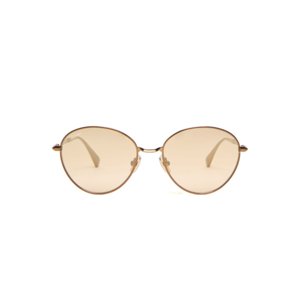 Max Mara Gestro Oval Sunglasses in Camel | Sunglasses | Luxury Shoes 