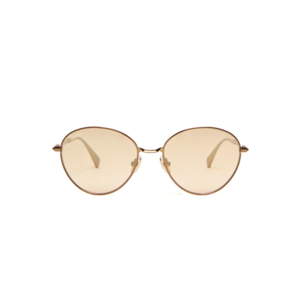 Gestro Oval Sunglasses in Camel