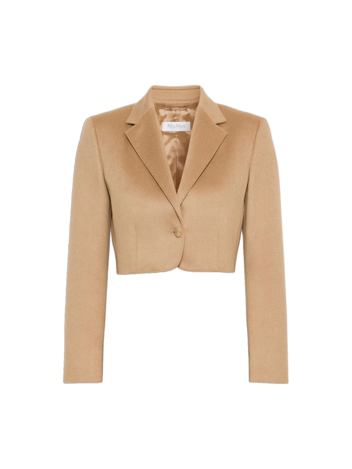 Max Mara Getti Cropped Light Camel Jacket in Camel Max Mara Getti Cropped Light Camel Jacket in Camel | Blazers | Luxury Shoes
