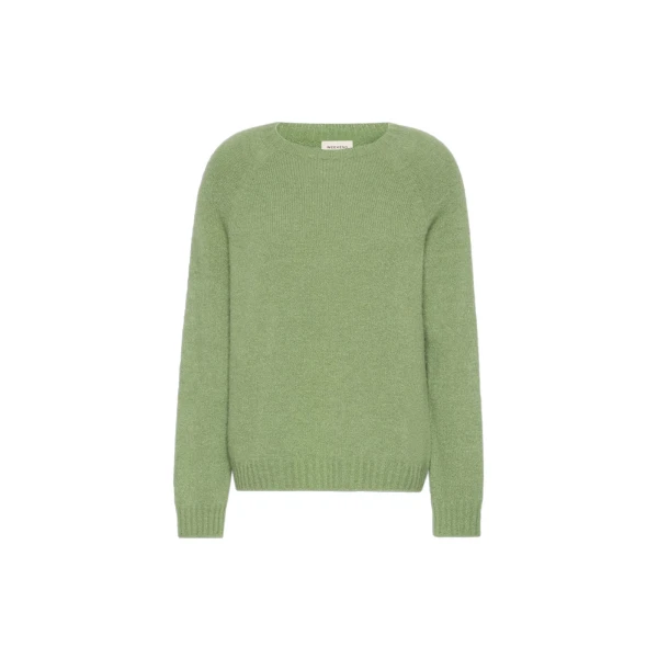 Max Mara Ghiacci Alpaca and Cotton Jumper in Green | Sweaters | Luxury Shoes 