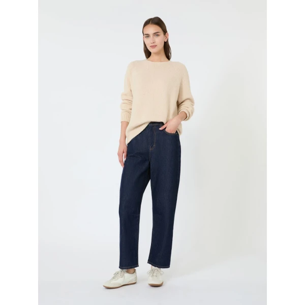Max Mara Ghiacci Alpaca and Cotton Jumper in Sand | Sweaters | Luxury Shoes 
