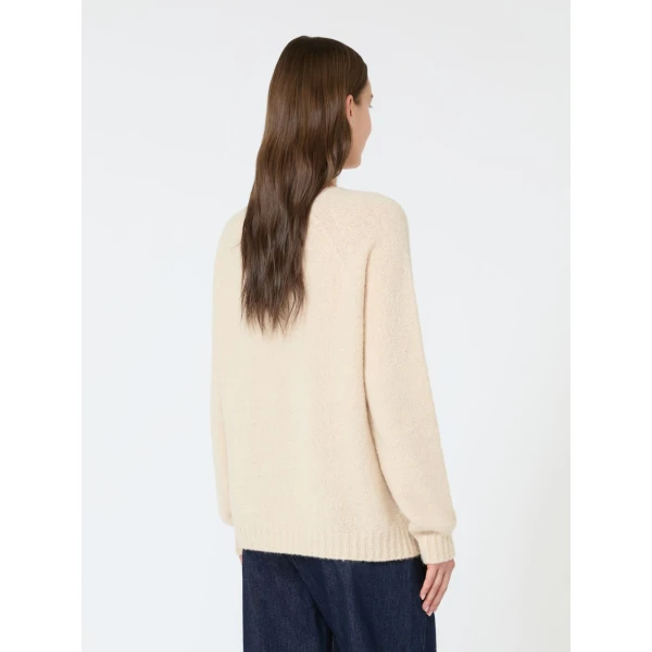 Max Mara Ghiacci Alpaca and Cotton Jumper in Sand | Sweaters | Luxury Shoes 