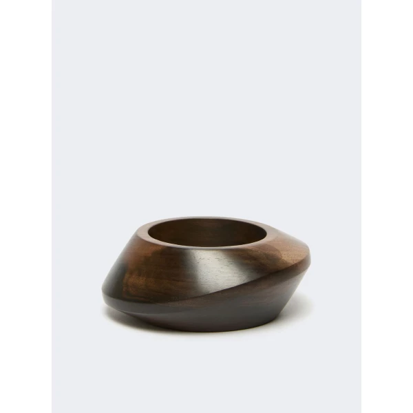 Max Mara Ghiro Ebony Bangle in Dark Brown | Bracelets | Luxury Shoes 