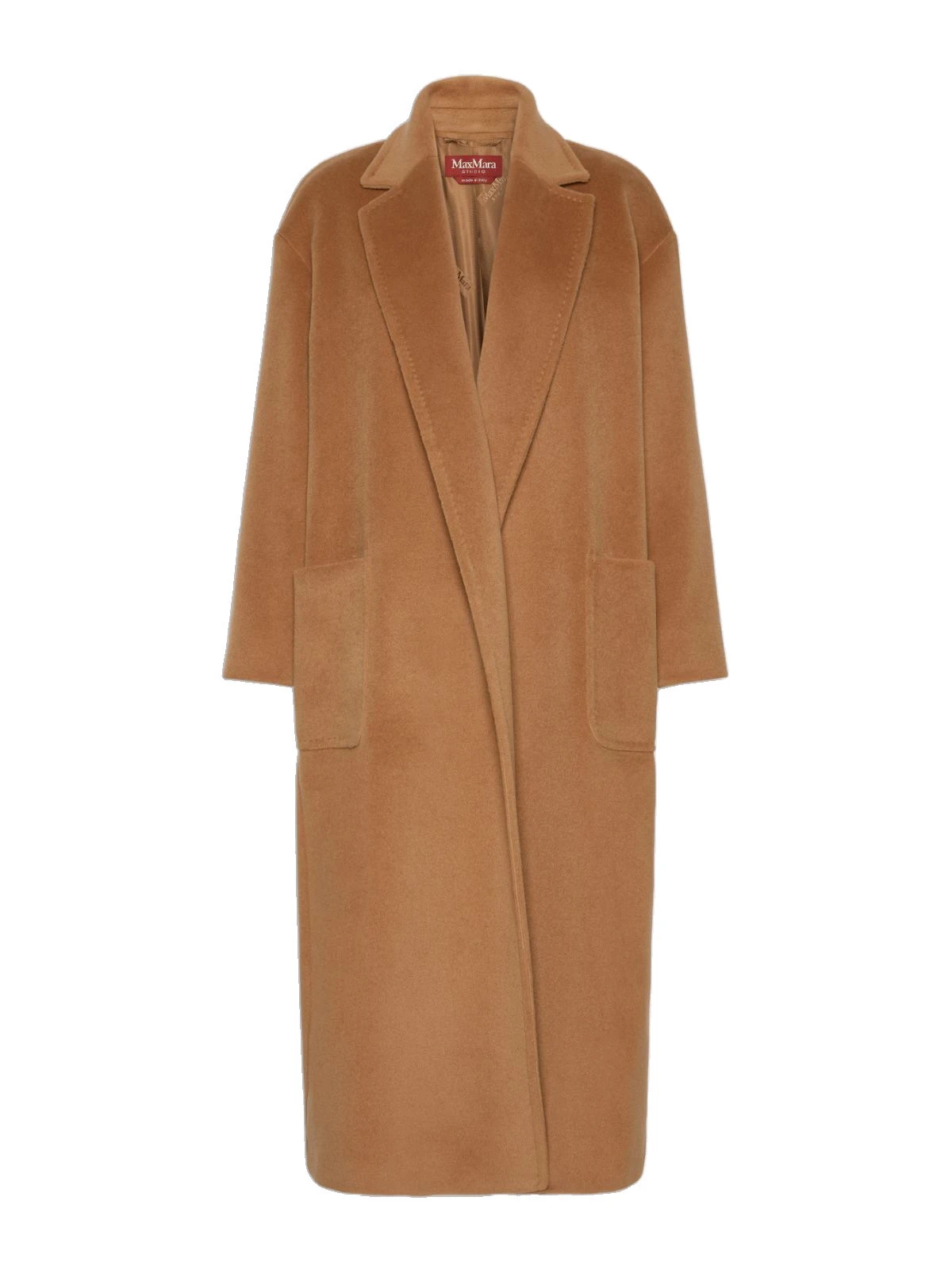 Max Mara Giambo Long Wool Beaver Cloth Coat in Camel Max Mara Giambo Long Wool Beaver Cloth Coat in Camel | Wool Coat | Luxury Shoes