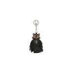 Max Mara Gigante Fringed Nappa Leather Keyring in Medium Grey | Bag charms | Luxury Shoes 