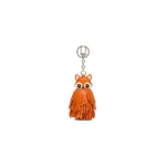 Max Mara Gigante Fringed Nappa Leather Keyring in Orange | Bag charms | Luxury Shoes 