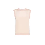 Max Mara Ginseng Cashmere and Silk Sleeveless Sweater in Pink | Sweaters | Luxury Shoes 
