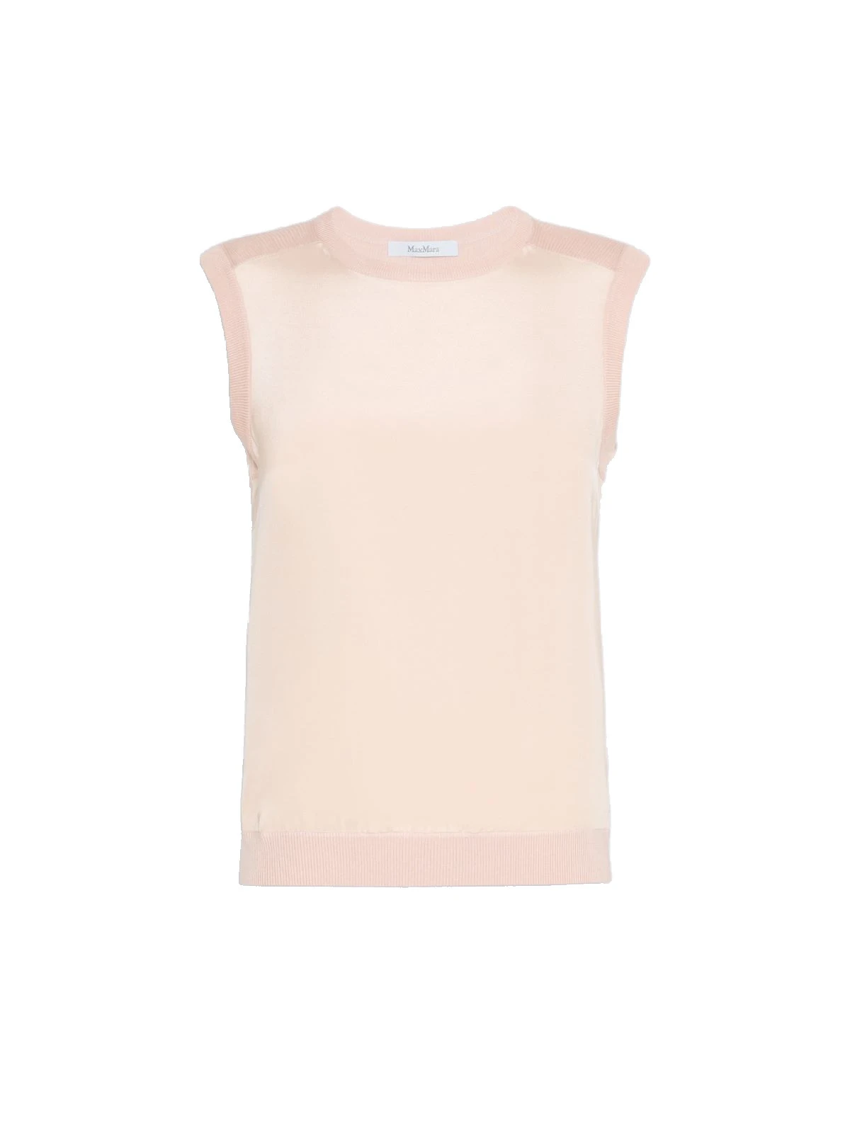 Max Mara Ginseng Cashmere and Silk Sleeveless Sweater in Pink Max Mara Ginseng Cashmere and Silk Sleeveless Sweater in Pink | Sweaters | Luxury Shoes
