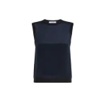 Max Mara Ginseng Cashmere and Silk Sleeveless Sweater in Ultramarine | Sweaters | Luxury Shoes 