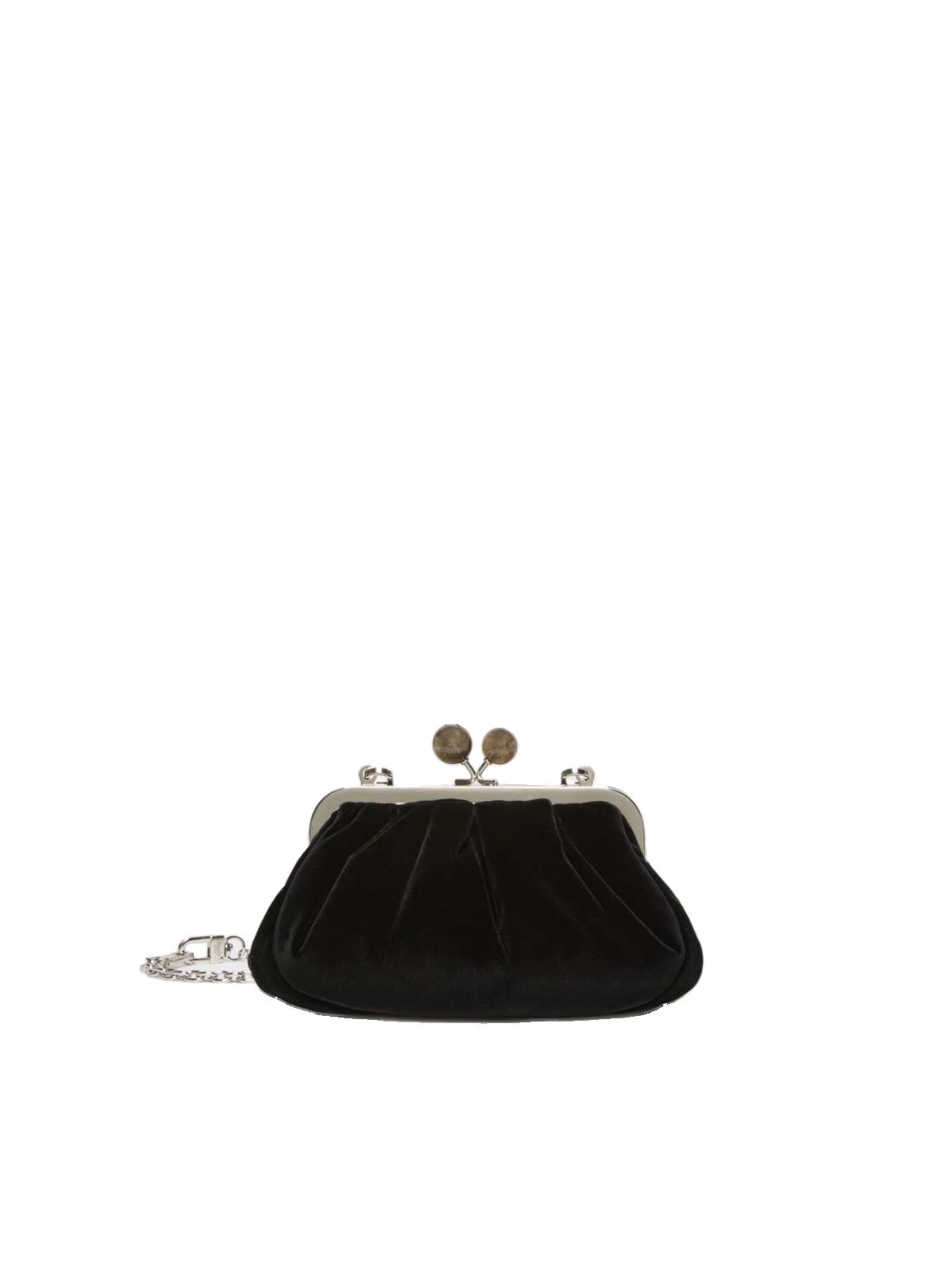 Max Mara Giochi Small Cotton Velvet Pasticcino Bag in Black Max Mara Giochi Small Cotton Velvet Pasticcino Bag in Black | Clutch Bags | Luxury Shoes