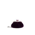 Max Mara Giochi Small Cotton Velvet Pasticcino Bag in Purple | Clutch Bags | Luxury Shoes 