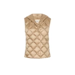 Max Mara Giochi Water-Repellent Padded Gilet in Camel | Vests | Luxury Shoes 