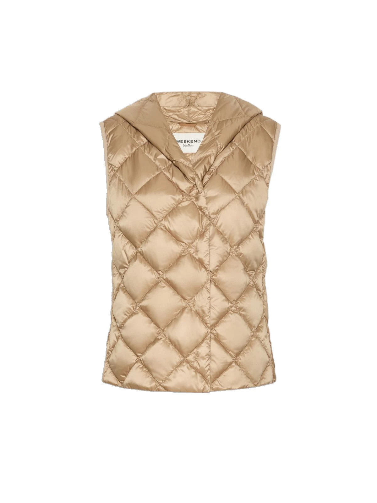 Max Mara Giochi Water-Repellent Padded Gilet in Camel Max Mara Giochi Water-Repellent Padded Gilet in Camel | Vests | Luxury Shoes