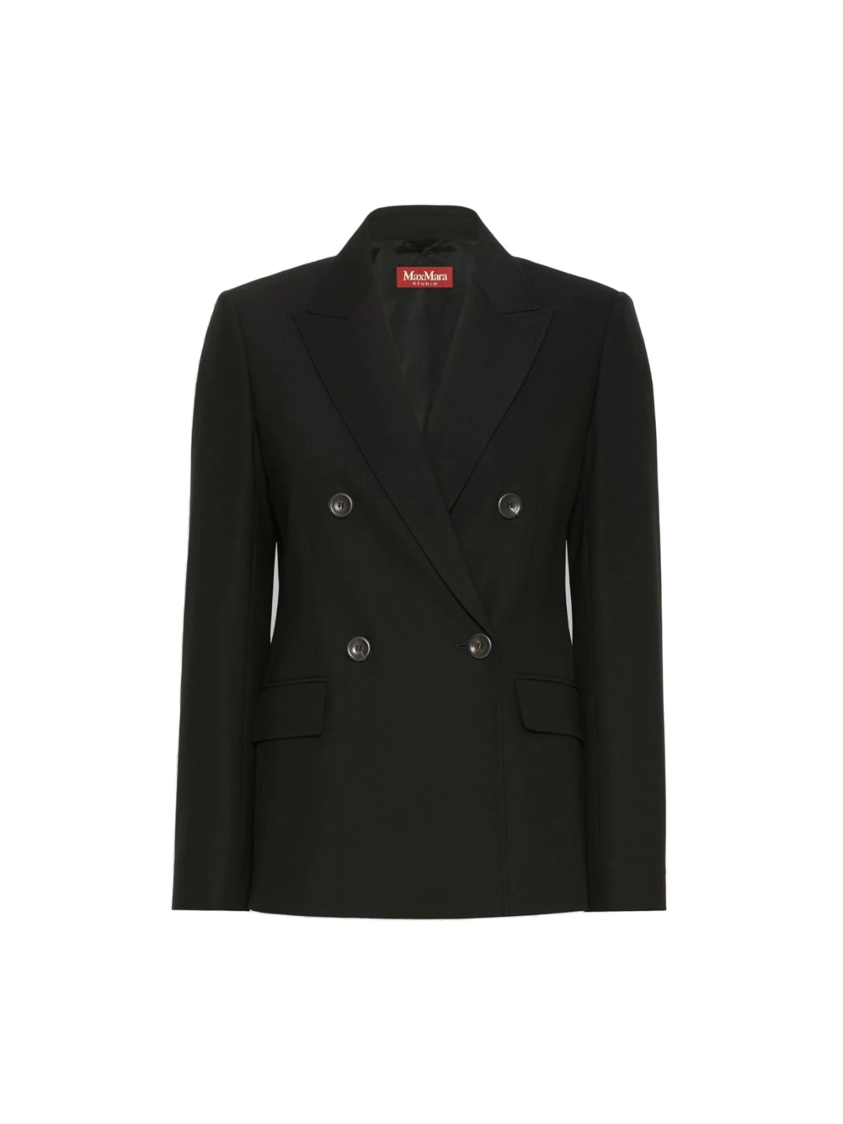 Max Mara Gioiosa Double-Breasted Wool Twill Blazer in Black Max Mara Gioiosa Double-Breasted Wool Twill Blazer in Black | Blazers | Luxury Shoes