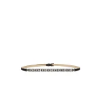 Max Mara Gioras Bejewelled Satin Belt in Black | Belts | Luxury Shoes 