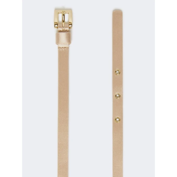 Max Mara Gioras Bejewelled Satin Belt in Powder Pink | Belts | Luxury Shoes 