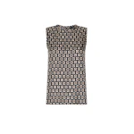 Max Mara Giornata Printed Silk Twill Top in Ultramarine | Blouse | Luxury Shoes 