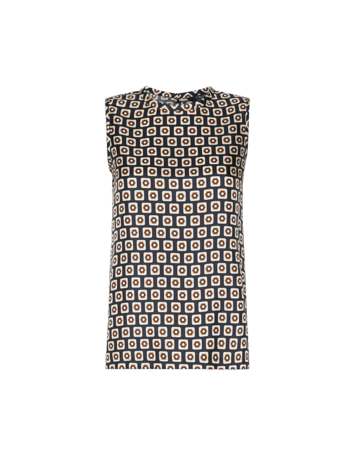 Max Mara Giornata Printed Silk Twill Top in Ultramarine Max Mara Giornata Printed Silk Twill Top in Ultramarine | Blouse | Luxury Shoes