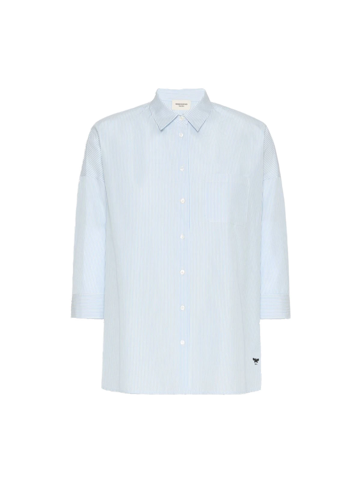 Max Mara Giralda Boxy Cotton Poplin Shirt in Light Blue Max Mara Giralda Boxy Cotton Poplin Shirt in Light Blue | Shirts | Luxury Shoes