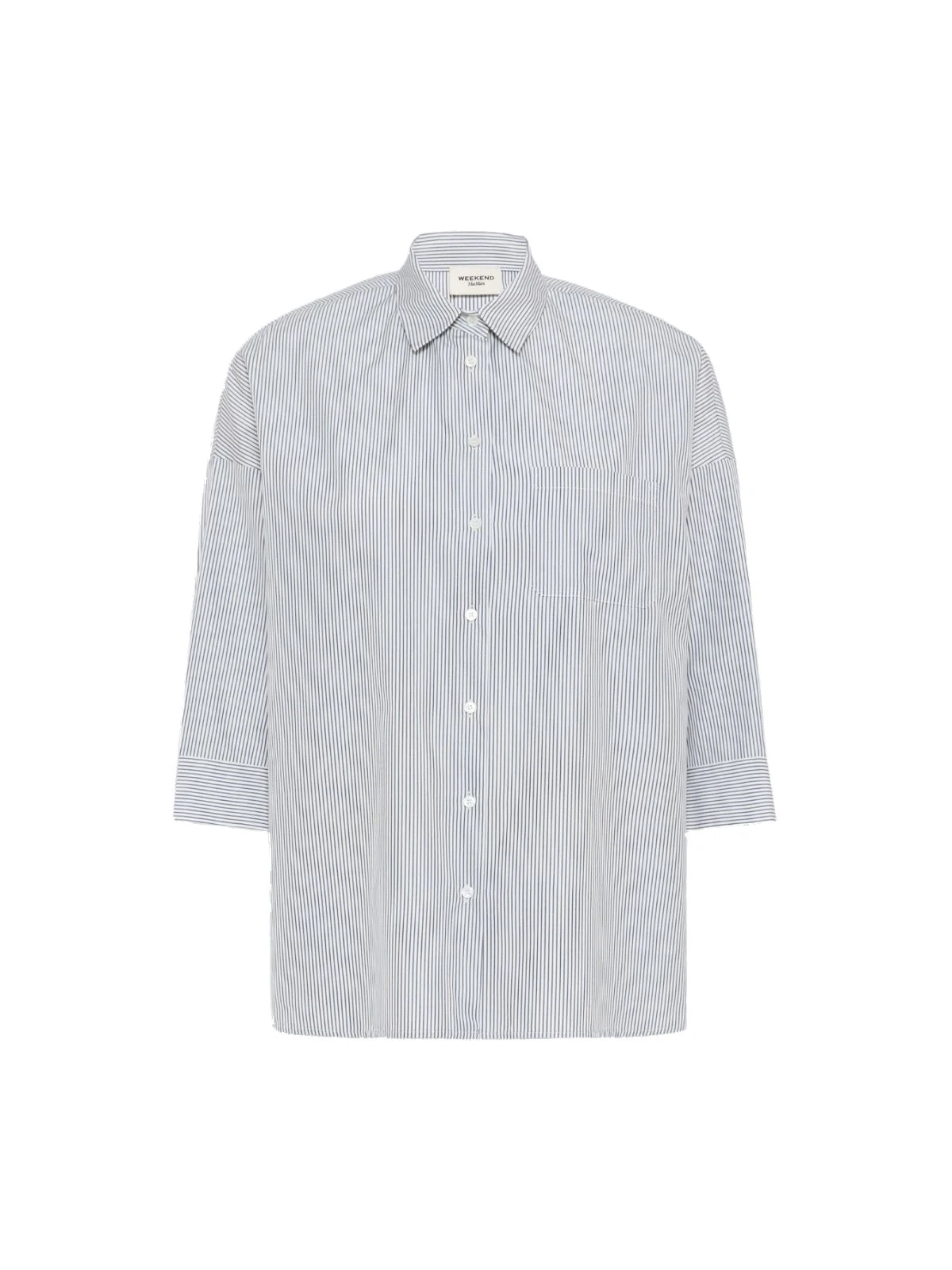 Max Mara Giralda Boxy Cotton Poplin Shirt in Navy Max Mara Giralda Boxy Cotton Poplin Shirt in Navy | Shirts | Luxury Shoes