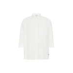 Max Mara Giralda Boxy Cotton Poplin Shirt in White | Shirts | Luxury Shoes 