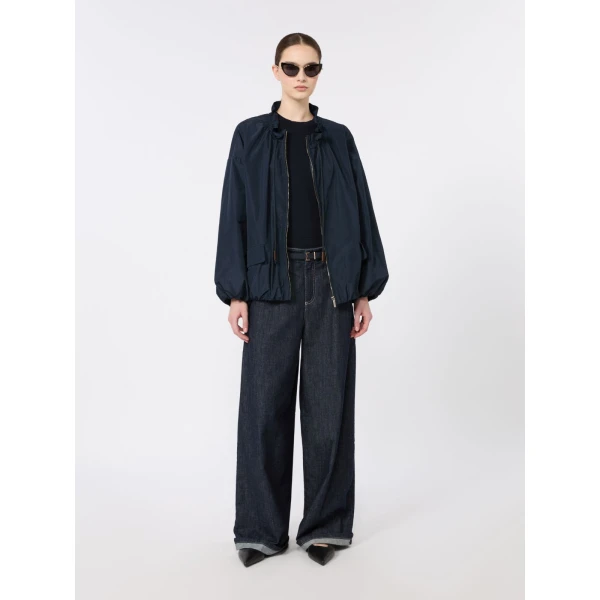 Max Mara Giulietta Cashmere, Cotton and Silk Jumper in Ultramarine | Sweaters | Luxury Shoes 