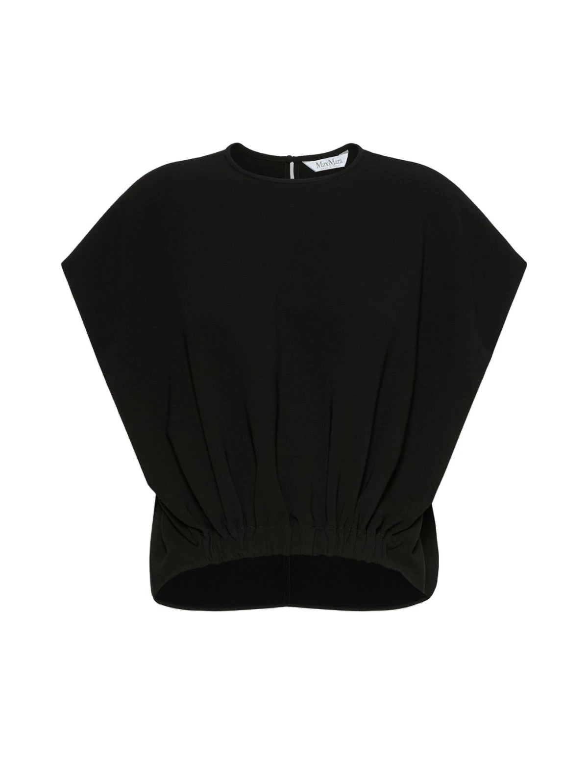 Max Mara Giunto Boxy Compact Cady Blouse in Black Max Mara Giunto Boxy Compact Cady Blouse in Black | Blouse | Luxury Shoes
