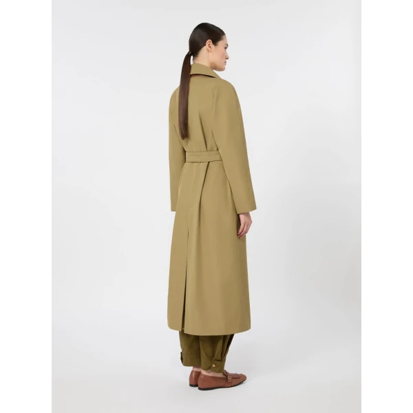 Max Mara Giusto Wool-Blend Gabardine Trench Coat in Khaki | Trench Coat | Luxury Shoes 