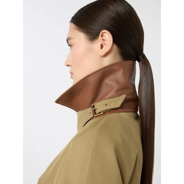 Max Mara Giusto Wool-Blend Gabardine Trench Coat in Khaki | Trench Coat | Luxury Shoes 