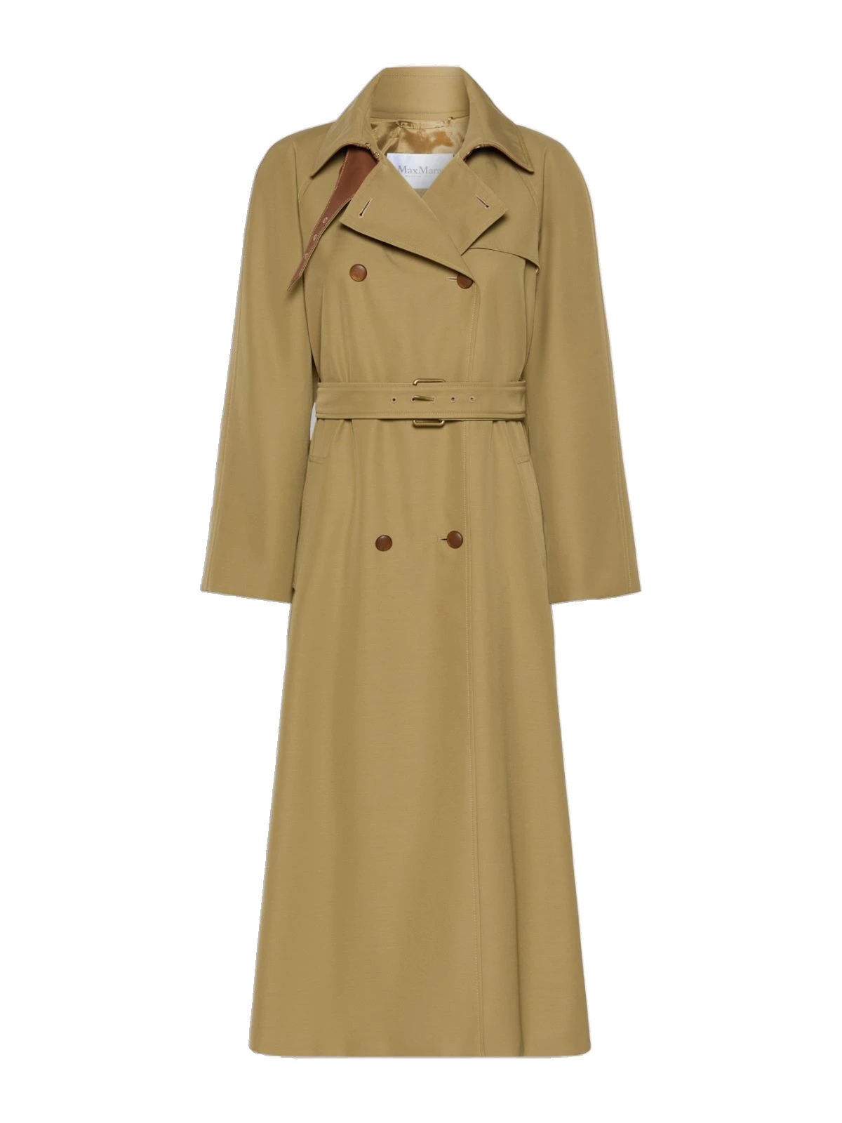 Max Mara Giusto Wool-Blend Gabardine Trench Coat in Khaki Max Mara Giusto Wool-Blend Gabardine Trench Coat in Khaki | Women | Luxury Shoes