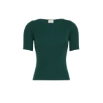 Max Mara Gola Slim Fit Viscose Jumper in Green | Sweaters | Luxury Shoes 